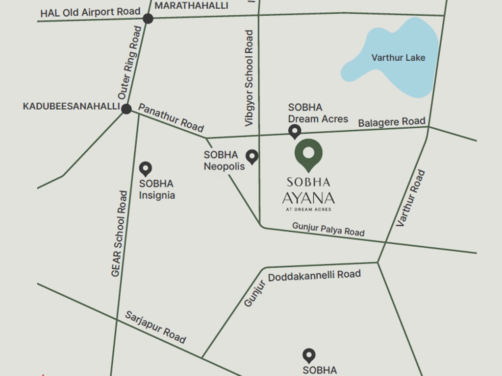 sobha-ayana-location-advantages Map